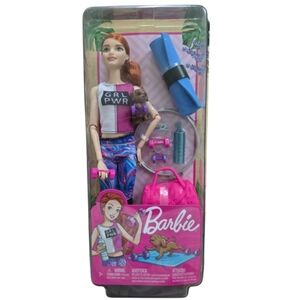 Barbie Fitness Doll with Pink and Blue Gear